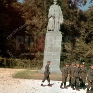 German soldiers visiting the Ferdinand Foch statue in Compiegne France June 1940