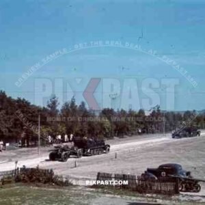 Heavy german SdKfz 7 artillery halftrack summer 1940 Poland sand