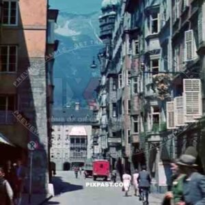 Herzog-Friedrich-Straße in Innsbruck, Austria 1940