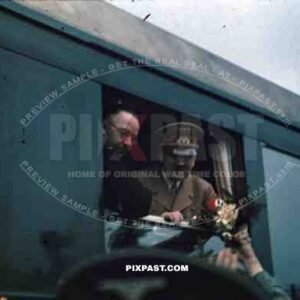 Hitler Himmler train Leoben Austria 1938 visiting mines heavy industry ss bodyguard