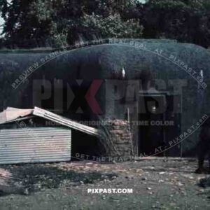 Holland 1940 captured Blitzkrieg bunker fortification soldiers inspecting maginot