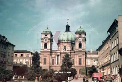 Holy Trinity Roman Catholic Church Dreifaltigkeitskirche. Dreifaltigkeitsgasse. Salzburg, Austria.1939