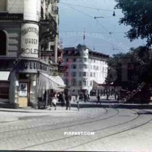 Hotel Gallushof in St. Gallen, Switzerland in June 1945
