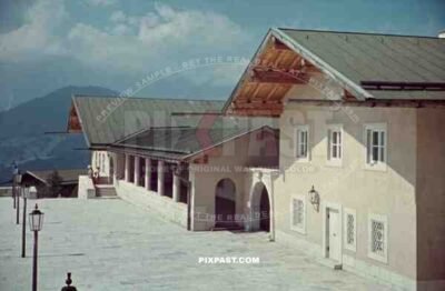 Hotel Platterhof, Berchtesgaden, 1943, behind, guesthouse Hoher Göll, postwar, General Walker Hotel,