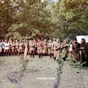 Hungarian army doing infantry training. Hungary 1943