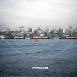In the Seattle harbour on the USS Admiral H.T.Mayo, USA 1946