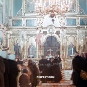 Inside a mass in a Catholic Church in occupied Ukraine 1941