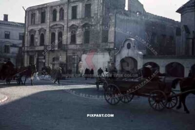 Kapucyńska, bombed building in Lublin Poland 1939