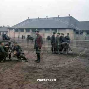Kaserne Wehrmacht Barracks Kreuznach Heavy Grenade Mortar in training Granatwerfer 1939