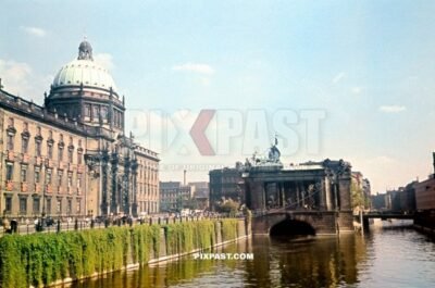 Konigliches Schloss, Stadtschloss, Portalseite Berlin Germany June 1939. Spree River.