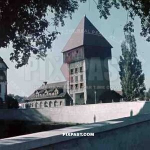 Konstanz Germany 1936 Tower on the Rhine River