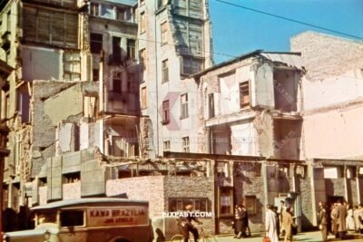 Krakow Krakau Poland 1940 Destroyed City Bomb Damage, Ruins. Kawa Brazylia
