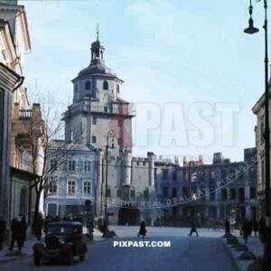 Krakow gate in Lublin, Poland 1939