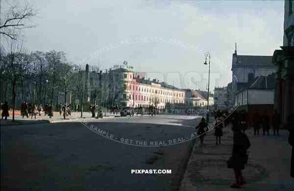 Krakowskie Przedmieście / Hotel Europa in Lublin, Poland 1939