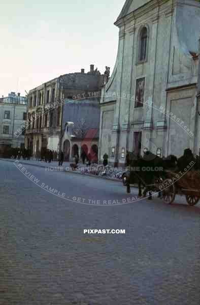 Krakowskie Przedmieście in Lublin, Poland 1939