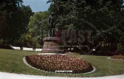 Lanner and Strauss memorial in Baden, Austria 1937