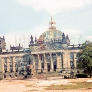 Large construction building site in front of the Reichstag in Berlin Mittel June 1939 Germany