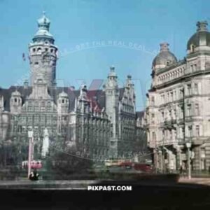 Leipzig Germany 1940 color agfacolor