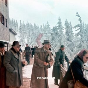 Lindau family spending winter holidays in Bad Reichenhall Bavaria Germany 1944
