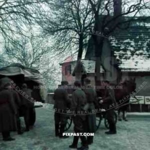 Linkenheim Hochstetten Breisach 1939 German army soldiers loading horse wagons WestWall.