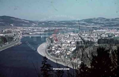 Linz, Österreich, Austria, 1942, Nibellungenbrücke, Nibellungen Bridge.