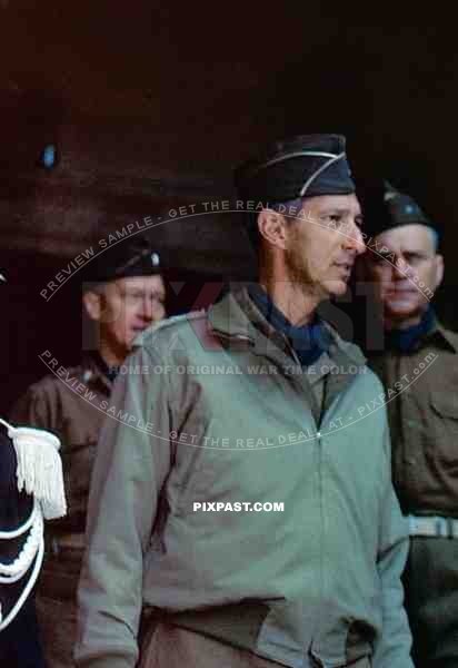 Lt. Gen. Mark Clark. Fifth Army in its capture of Rome in June 1944. Maj. Gen. Alfred Gruenther. Vatican City. Msgr. Carroll.