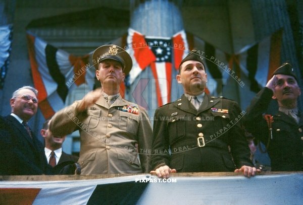 Lt.General Jonathan Mayhew Wainwright. Washington DC. North America 1945. Victory end of the war speech.