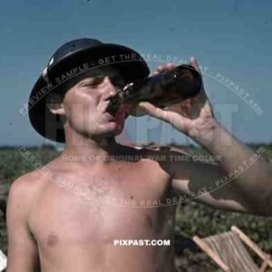 Luftwaffe Flak Bordeaux France 1941 Flak Regiments 45, 1. Batterie gemischte Flak Abteilung 923, L.35139, beer, africa Pith Helmet