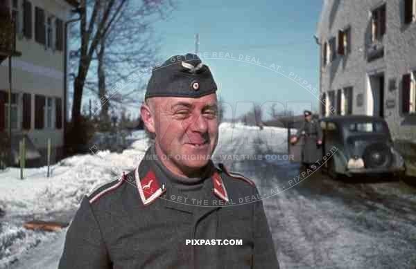 Luftwaffe Hauptmann Rolf, Januar 1940. From Flakgruppe Memmingen Flakgruppe. Winter