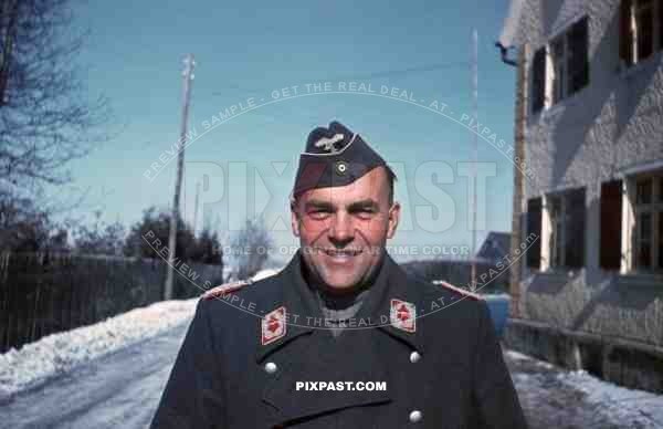 Luftwaffe Hauptmann Rußdorfer, Januar 1940. From Flakgruppe Memmingen Flakgruppe. Winter