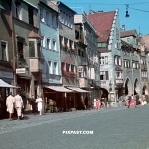 Maximilianstrasse in Lindau Germany at Lake Constance. the Bodensee 1939
