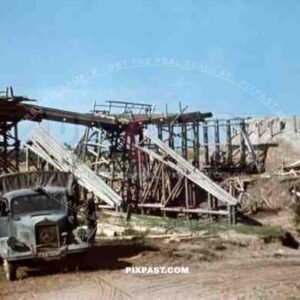 Mercedes-Benz L3000, 3-Ton diesel truck, Bridge repair, Minsk area, 1941, 19th Panzer Division,