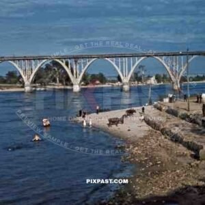 Merefa-Cherson-Bridge over the Dnieper in Dnipropetrovsk, Ukraine 1942