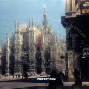 Milan Cathedral, St Mary of the Nativity, Piazza del Duomo, Milano, Italy, 1945, 101st Cavalry Regiment