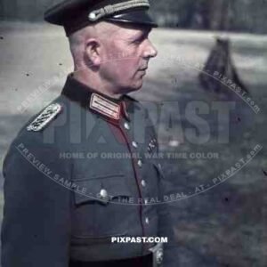 Military Field police officer inspecting training. Bremen. 1939