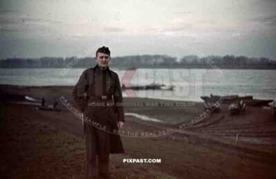 Military River Bridges constructed in France 1940. 4th Panzer Division.