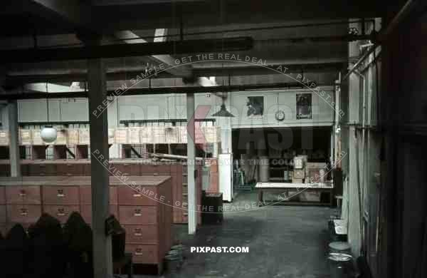 Military chemical factory in Munich, Germany 1942, Propaganda Posters.