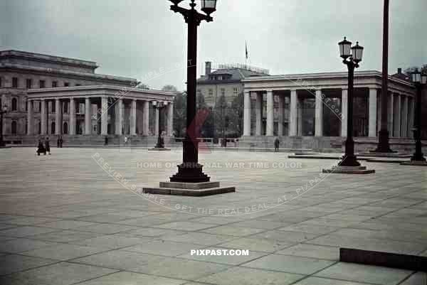 Munich 1939, Konigsplatz, Ehrentempel, Fuhrerbau and Braunes Haus.