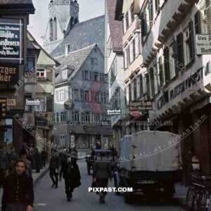 Neckargasse in Tübingen, Germany 1939