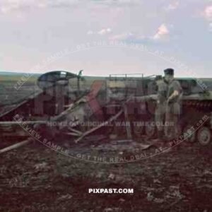 Panzer Mark 4 totally destroyed, Russian artillery, Don, Tschir, 1943. 22. Panzer Division