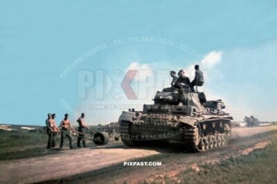 Panzer mark 3 Tank, Von Kleist, road construction unit Ukraine Operation Barbarossa, 9th Panzer Division, 1941