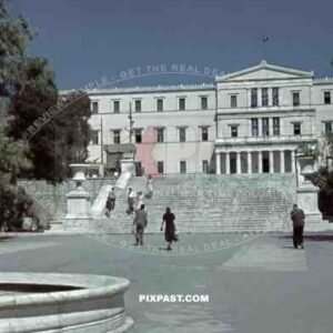 Parliament building in Athens, Greece ~1940