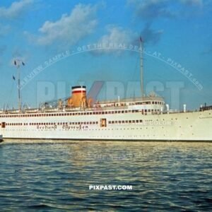 Passenger and Car Ferry Ship SeeDienst Ostpreussen Tannenberg. Septemeber. Kiel Germany 1939