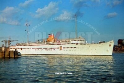 Passenger and Car Ferry Ship SeeDienst Ostpreussen Tannenberg. Septemeber. Kiel Germany 1939