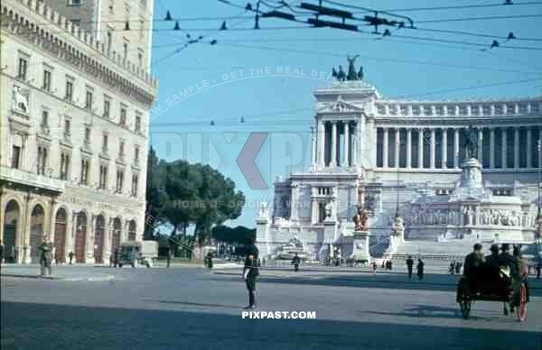 Piazza Venezia in Rome, Italy