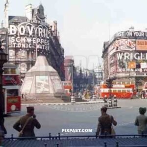 Piccadilly Circus London, England 1944