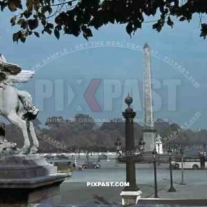 Place de la Concorde / Luxor Obelisk in Paris, France 1940