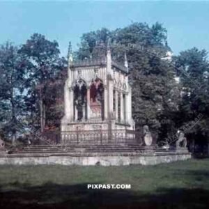 Potocki mausoleum at the Wilanow castle in Warsaw, Poland 1940