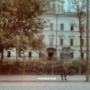 Quartieramt at the Oktyabrskiy street in Pleskow, Russia 1943