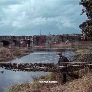 Repair of a bombed bridge in Munster Gelmer, Germany 1940